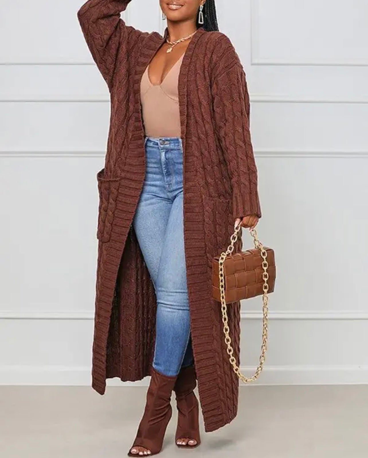 Long Knit Cardigan
