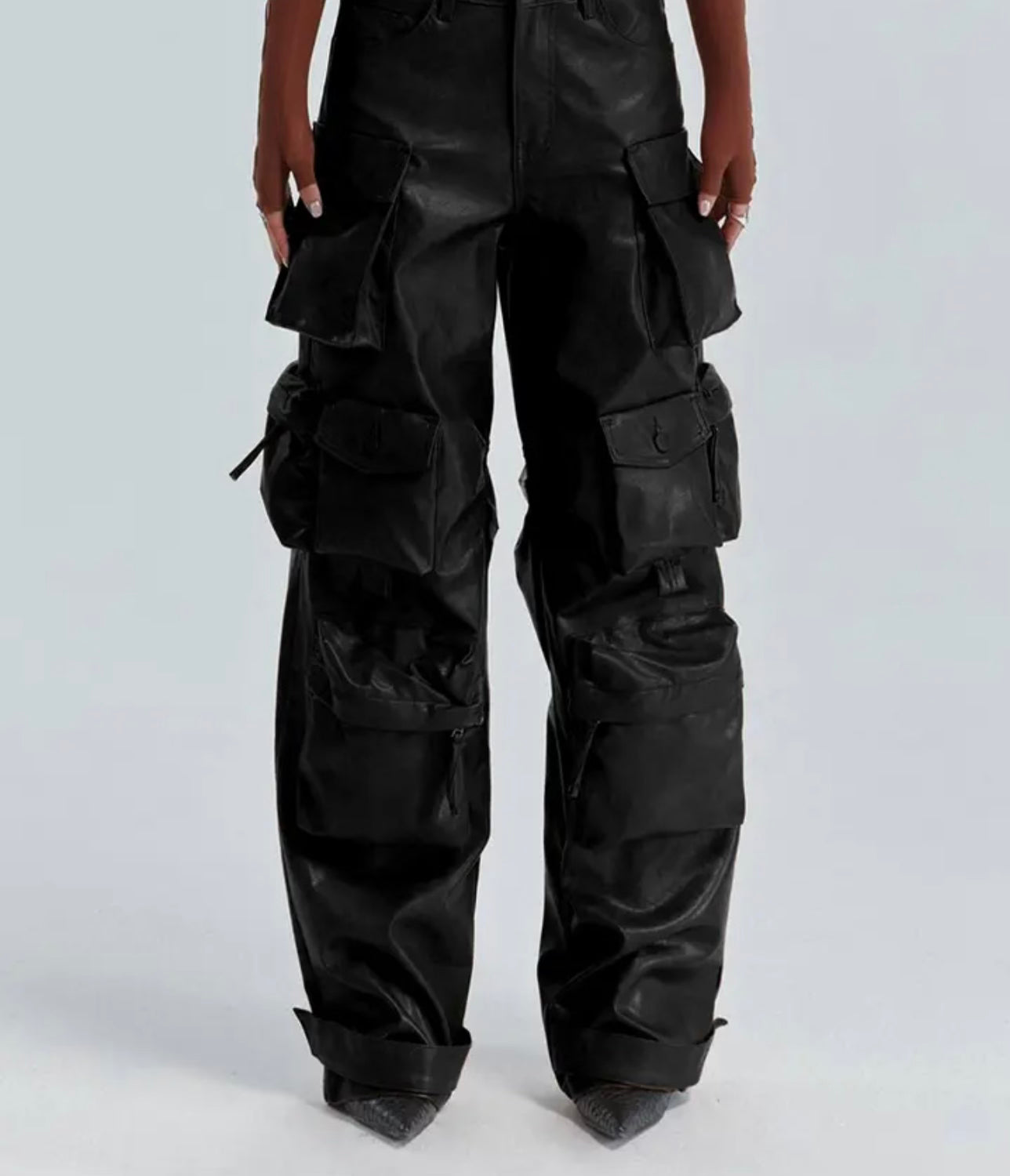 Leather Cargo Pants