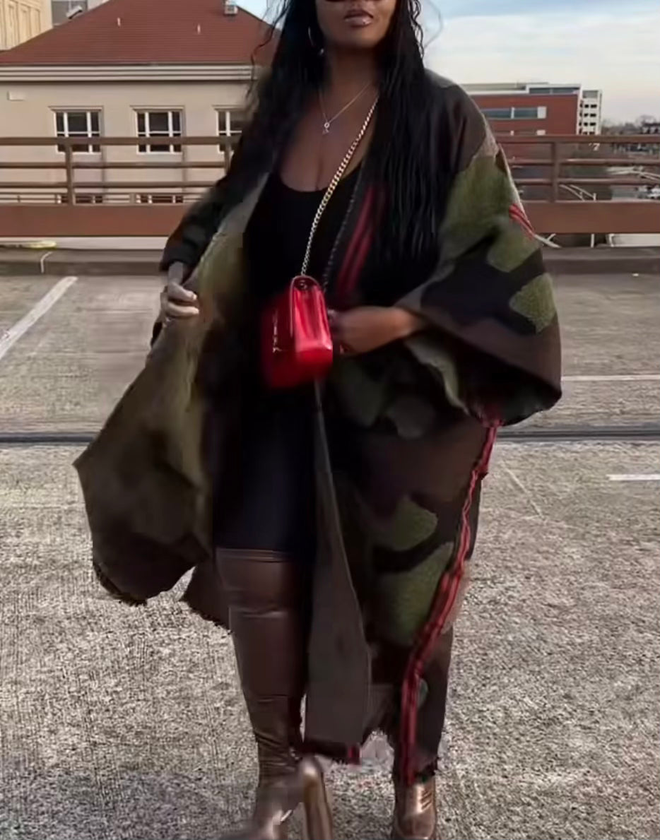 Army Patterned Poncho