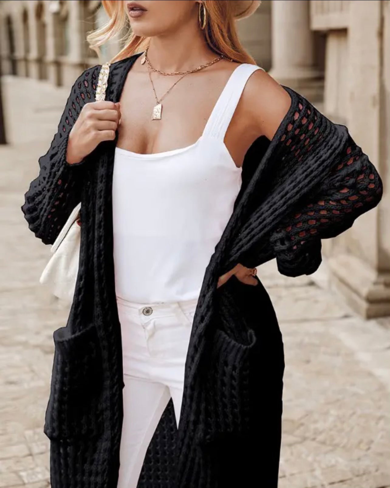 Hollow Out Cardigan