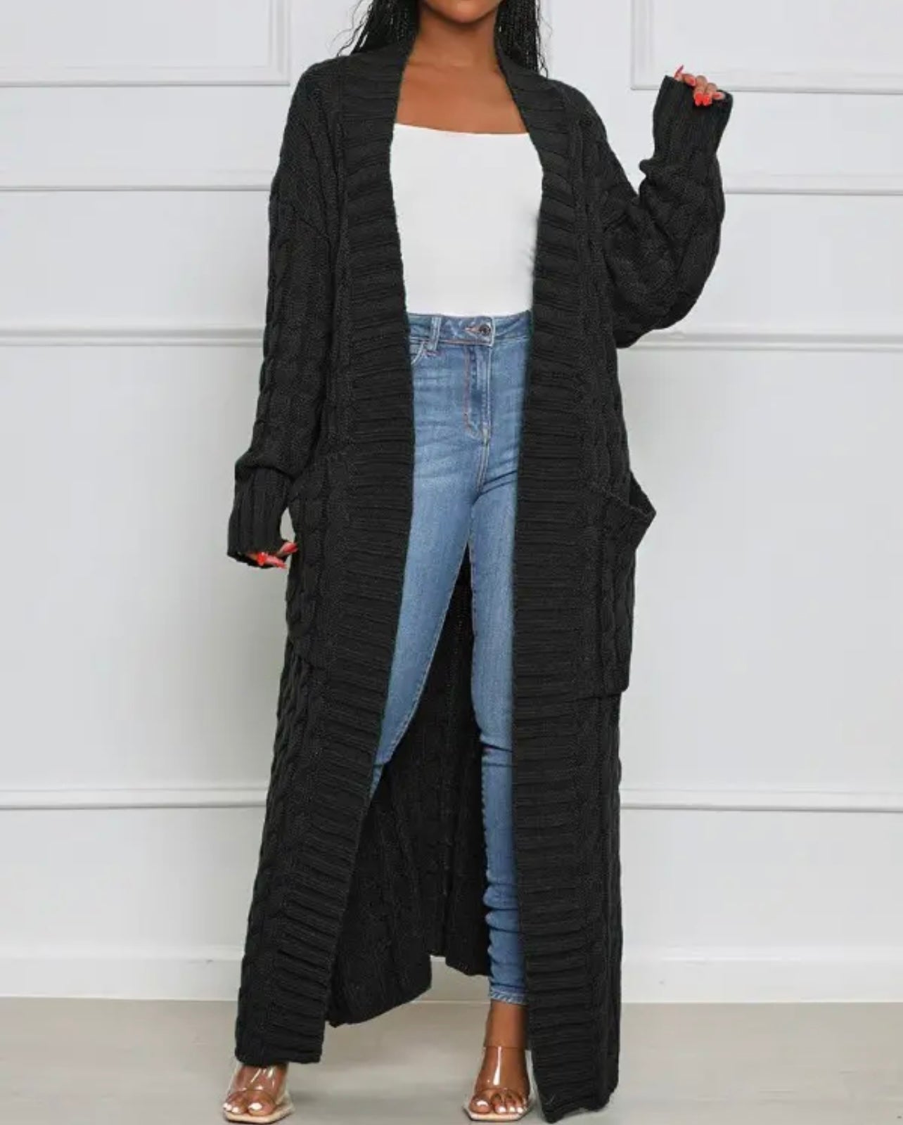 Long Knit Cardigan