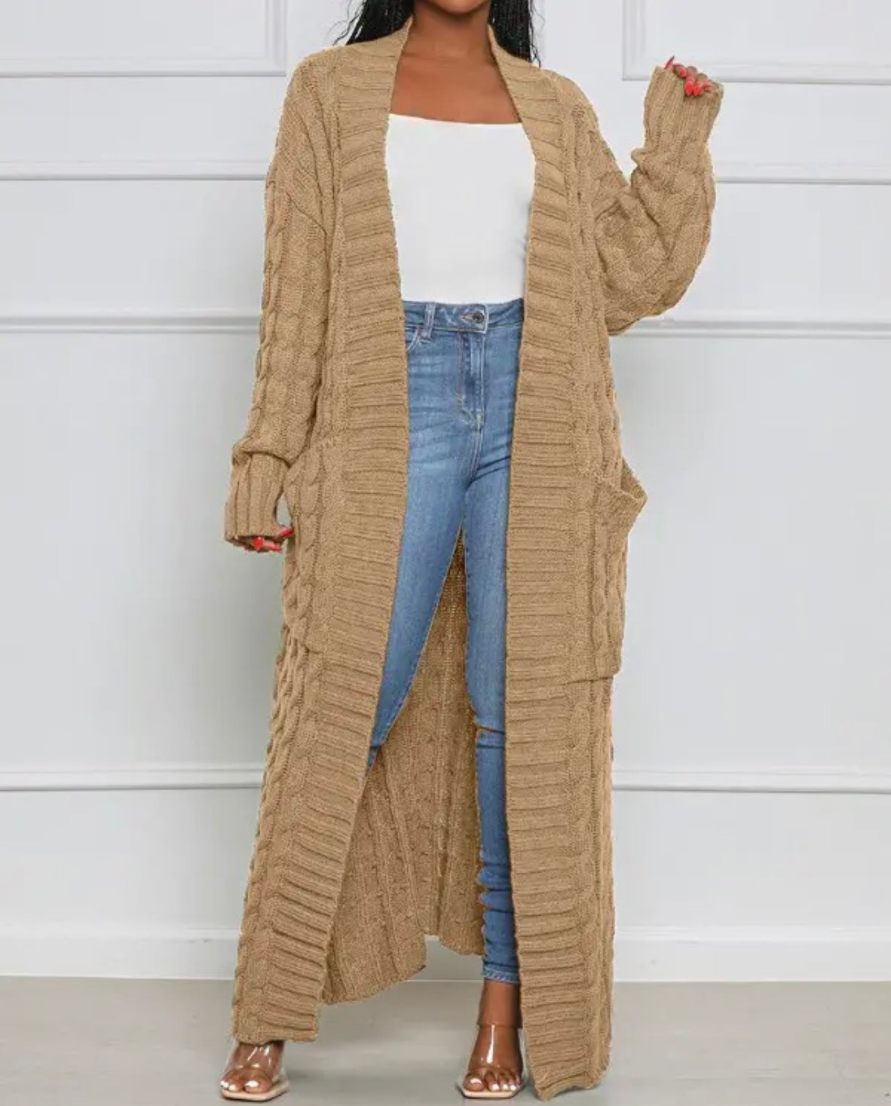 Long Knit Cardigan