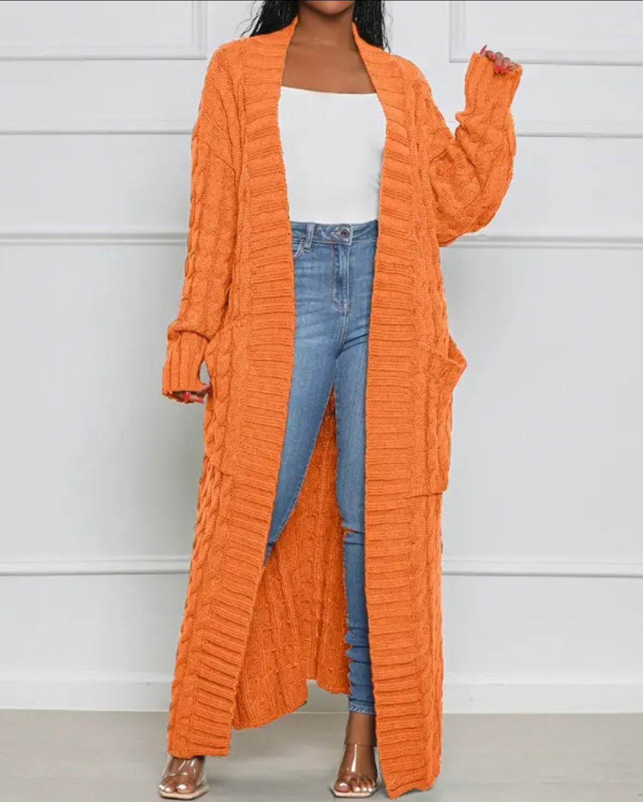 Long Knit Cardigan