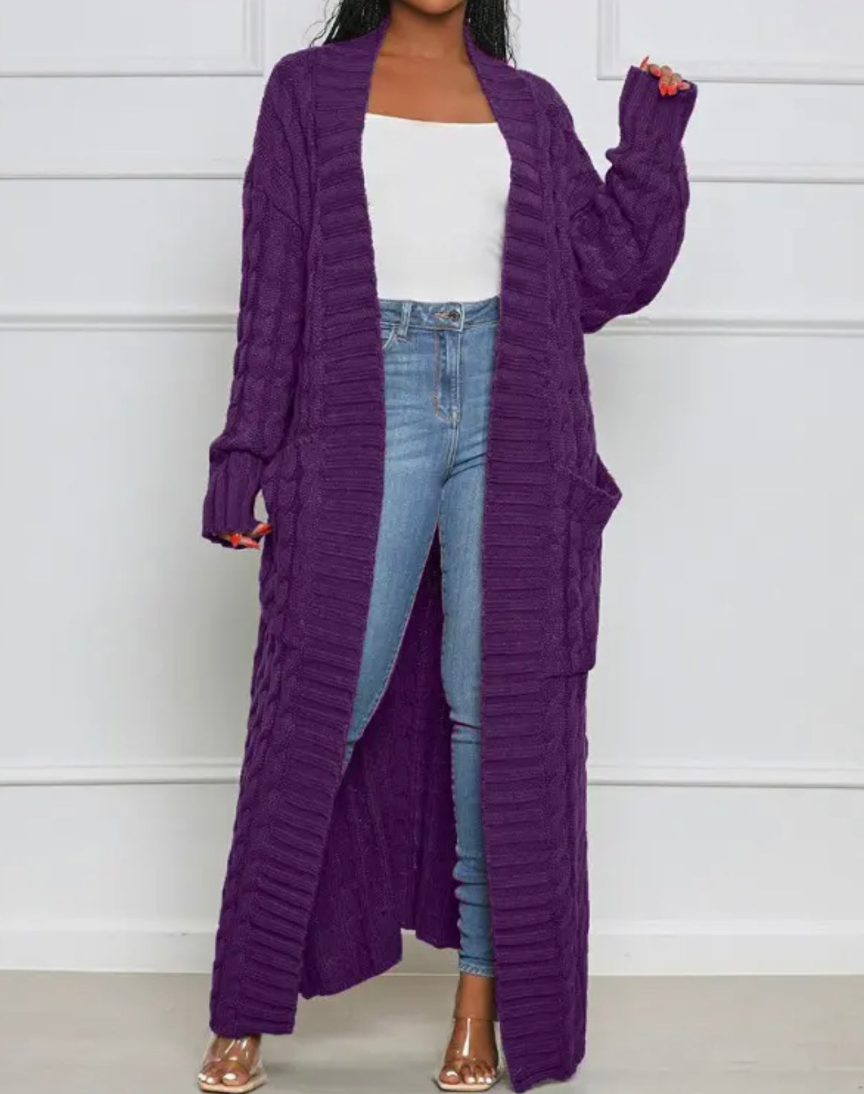 Long Knit Cardigan