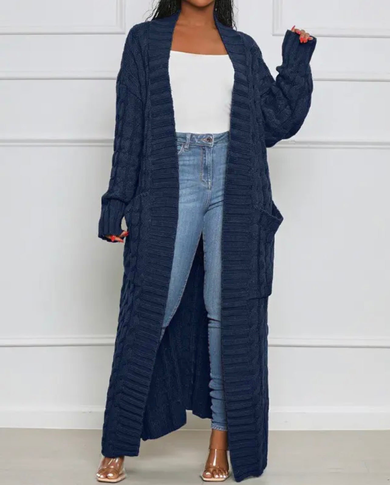 Long Knit Cardigan