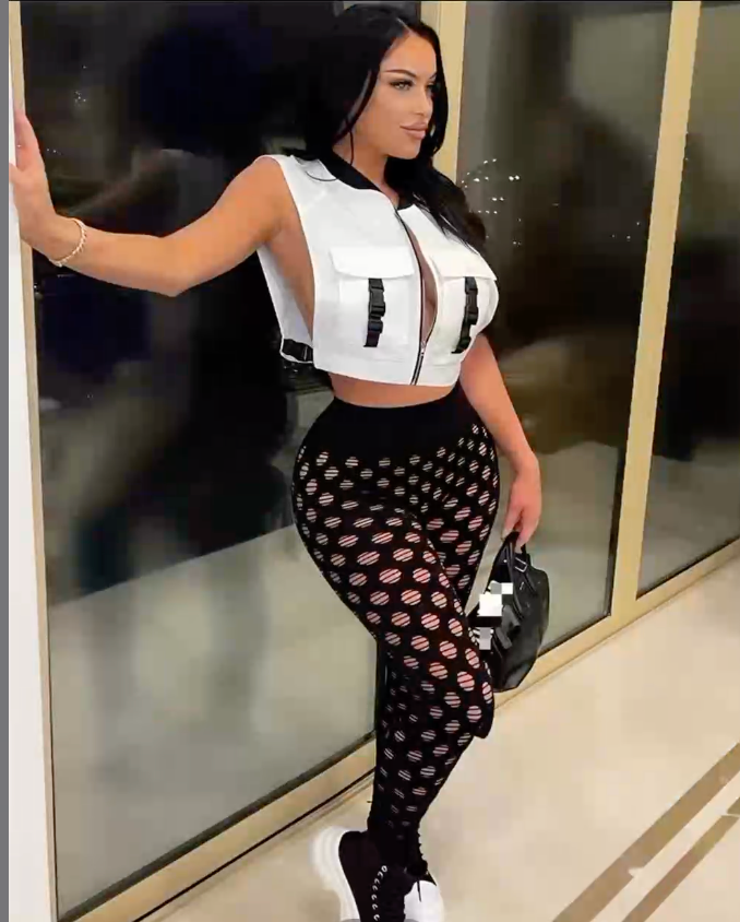 Casual Solid Vest Top with Zipper
