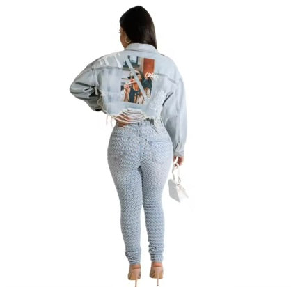 Denim Crop Jacket