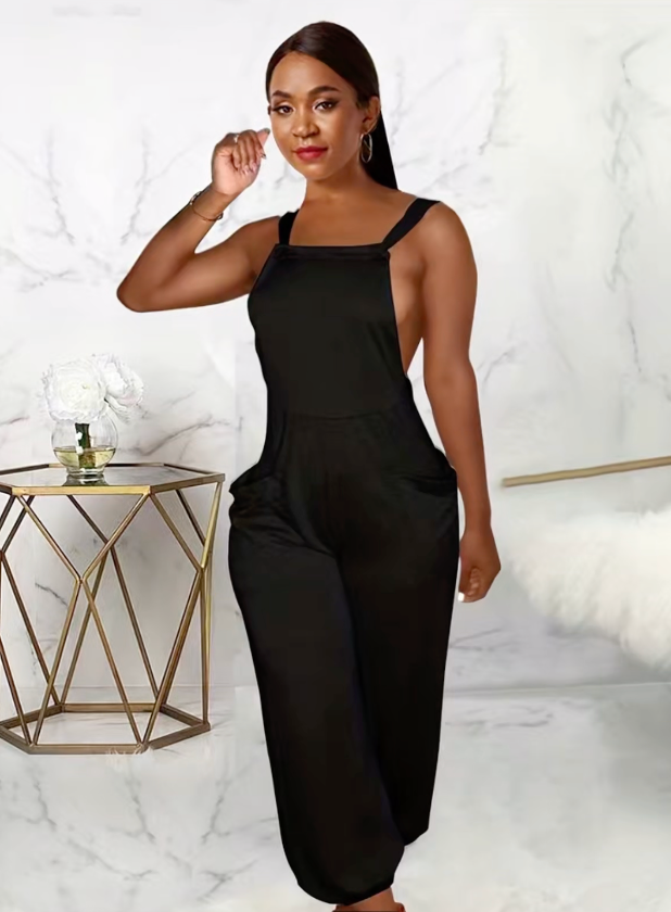 Backless Tie Jumpsuit