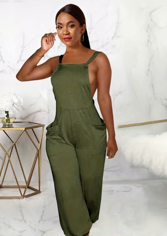 Backless Tie Jumpsuit